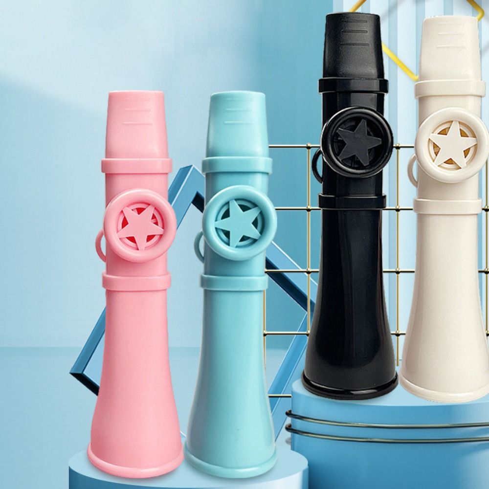 Musical Instruments Game - ขลุ่ยคาซูพกพา ABS ง่ายต่อการเรียนรู้ พร้อมสายคล้องคอ เครื่องดนตรี ของเล่นเป่าลมดนตรีสไตล์อังกฤษ