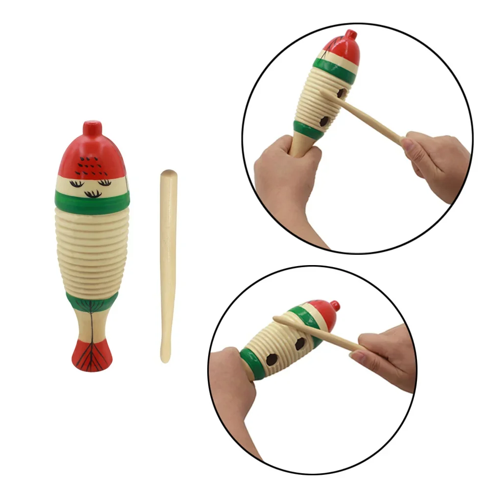 Musical Instruments Game - เครื่องดนตรีเคาะจังหวะรูปปลาไม้ ออร์ฟ สำหรับเด็กเล็ก เกมดนตรีเพื่อการศึกษา ของขวัญคริสต์มาสสำหรับเด็ก ของเล่นเสริมพัฒนาการ