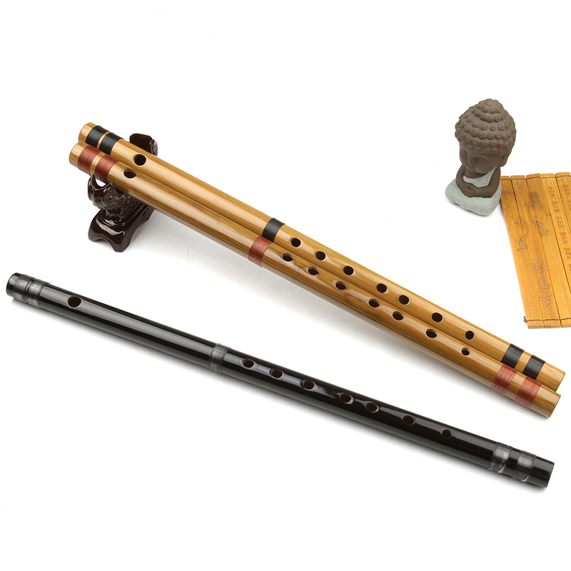 Musical Instrument In Japanese - ขลุ่ยไม้ไผ่ญี่ปุ่น 7/8 นิ้ว สองสี เครื่องดนตรีทำมือจากไม้ไผ่ เครื่องดนตรีประเภทเครื่องเป่าลมไม้