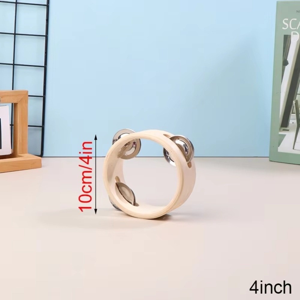 Musical Instruments Game - กลองมือขนาด 4/6/7/8/10 นิ้ว แบบแถวเดียว เครื่องดนตรีออร์ฟ แทมบูรีนไม้