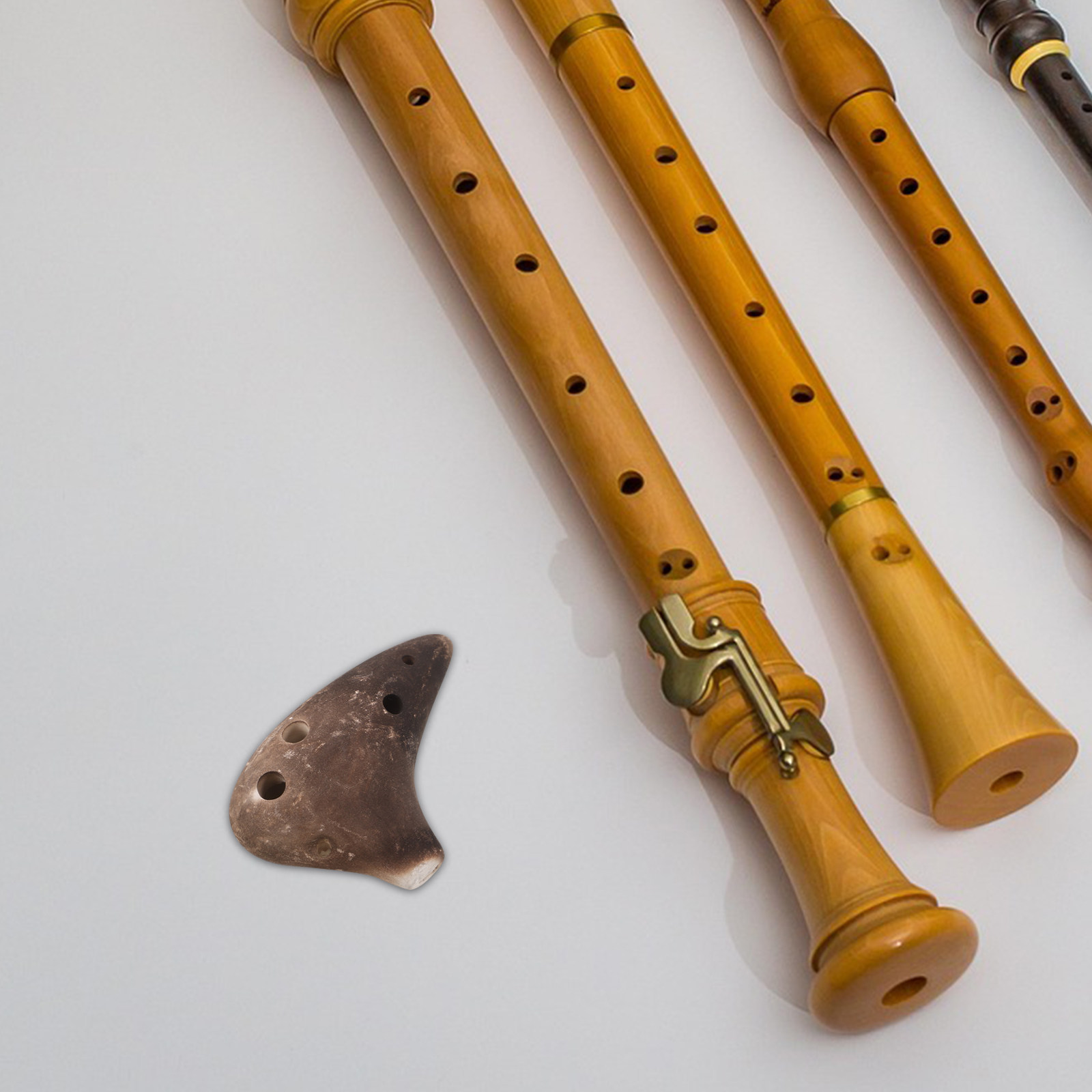 Musical Instrument Family - มินิโอคาริน่า 6 รู แบบพกพา น้ำหนักเบา เครื่องดนตรีเซรามิก