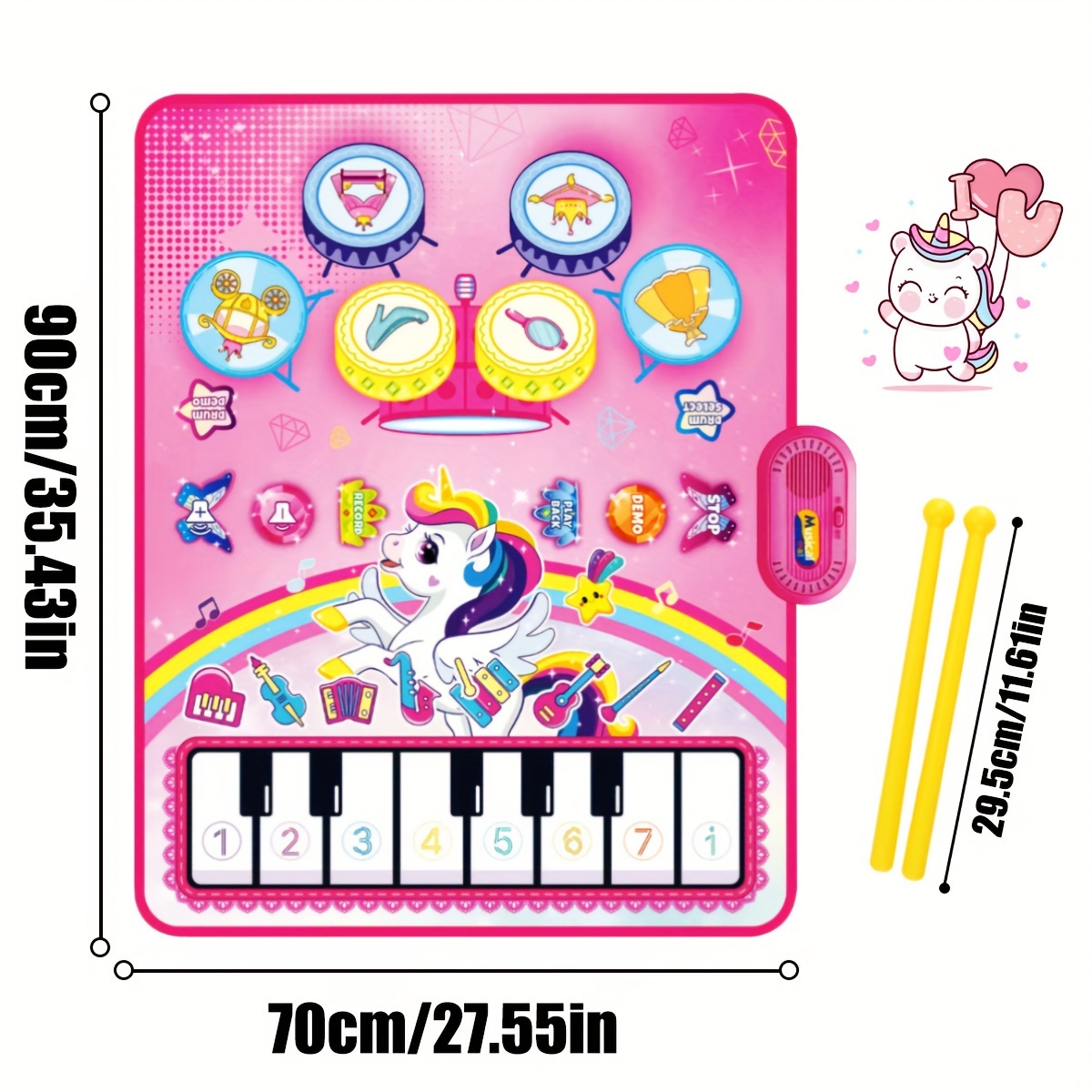 แผ่นรองเล่นดนตรี 3 in 1 พร้อมค - Musical Instrument No Touch บทวิจารณ์และราคา