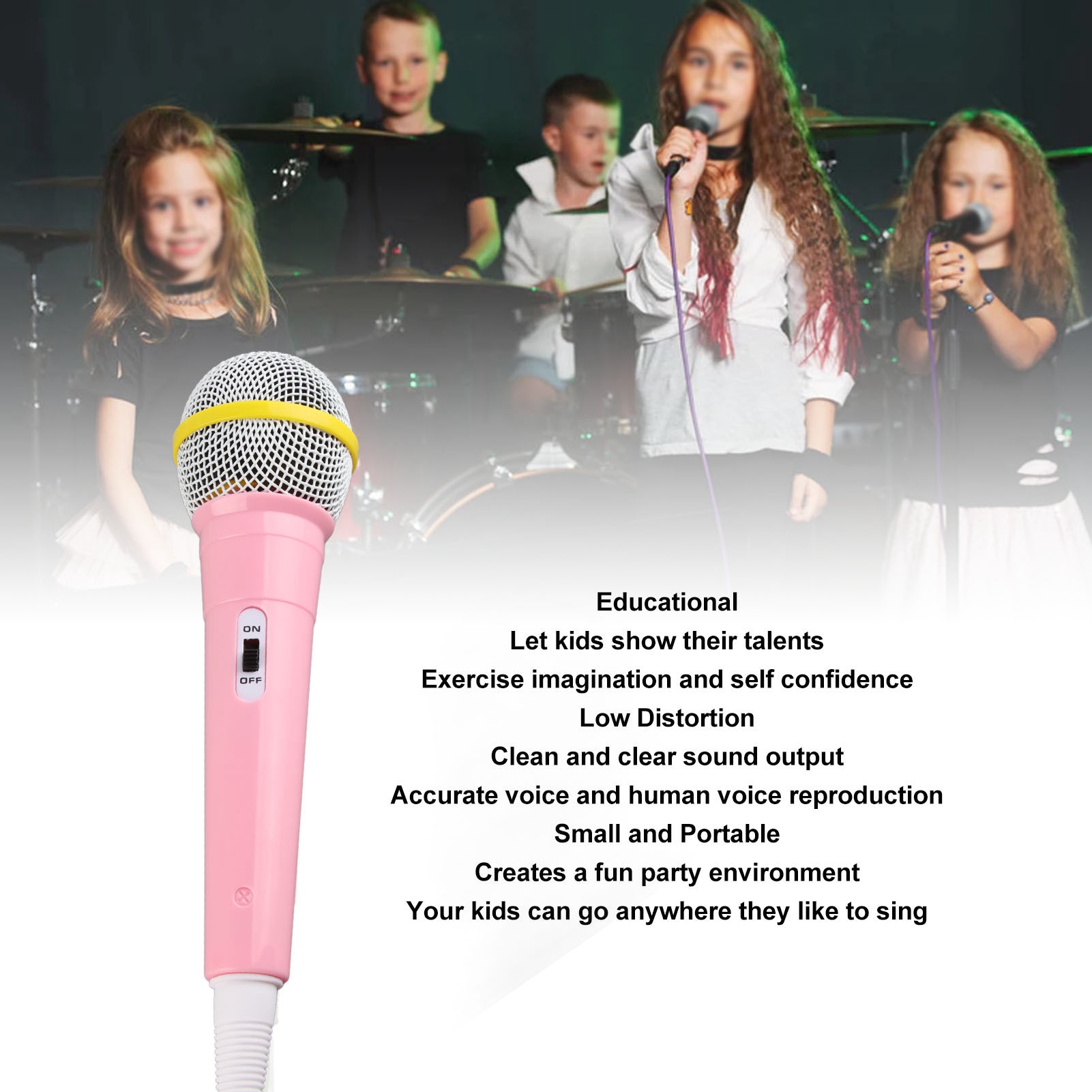 ไมโครโฟนแบบมีสายสำหรับเด็ก 3.5 - Musical Instrument Family บทวิจารณ์และราคา