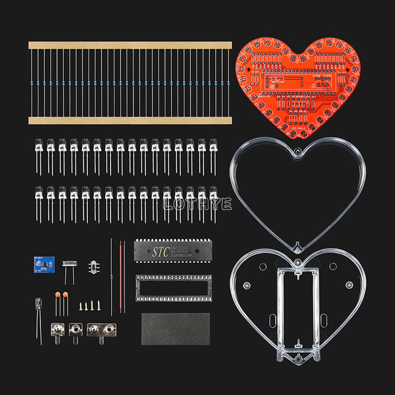 RGB สีสันไหลน้ํารูปหัวใจ DIY ช - Musical Instrument Diy บทวิจารณ์และราคา