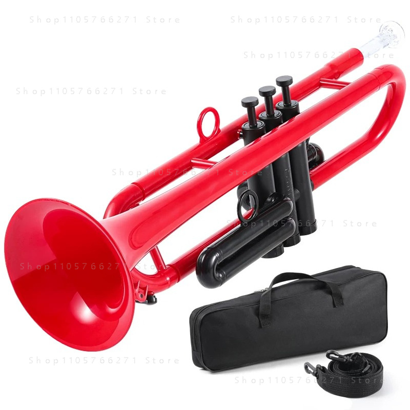ทรัมเป็ตพลาสติกคีย์บีแฟลตและซี - Musical Instrument Trumpet บทวิจารณ์และราคา