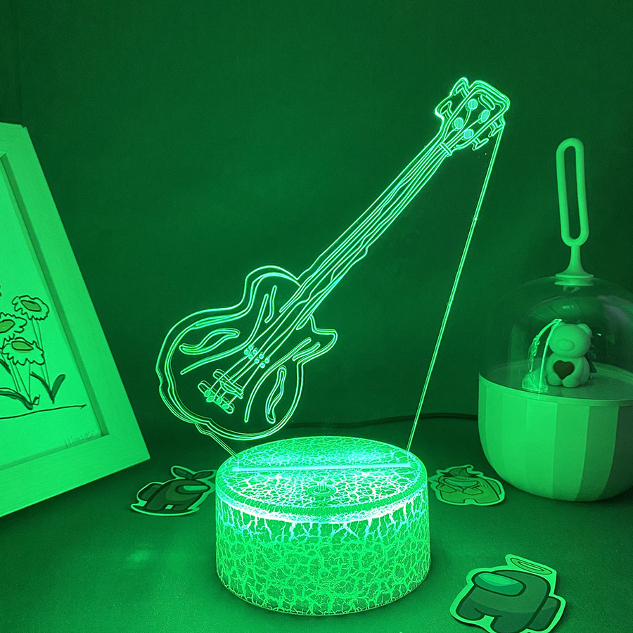 ไฟ LED 3 มิติ รูปทรงกีตาร์ ของ - Musical Instrument No Touch บทวิจารณ์และราคา