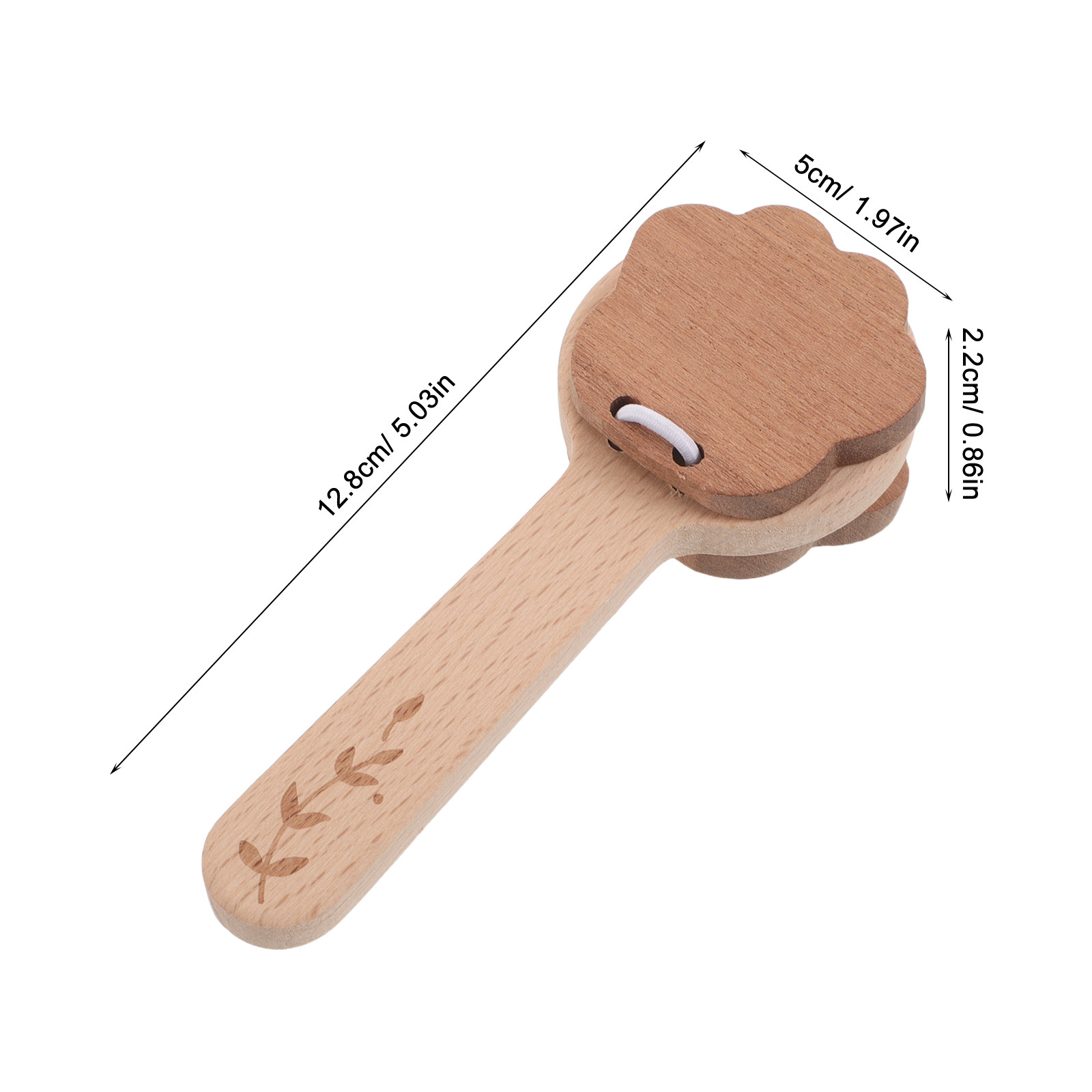 2 ชิ้น คาสทาเน็ตไม้ ลายอุ้งเท้ - Musical Instrument Family บทวิจารณ์และราคา