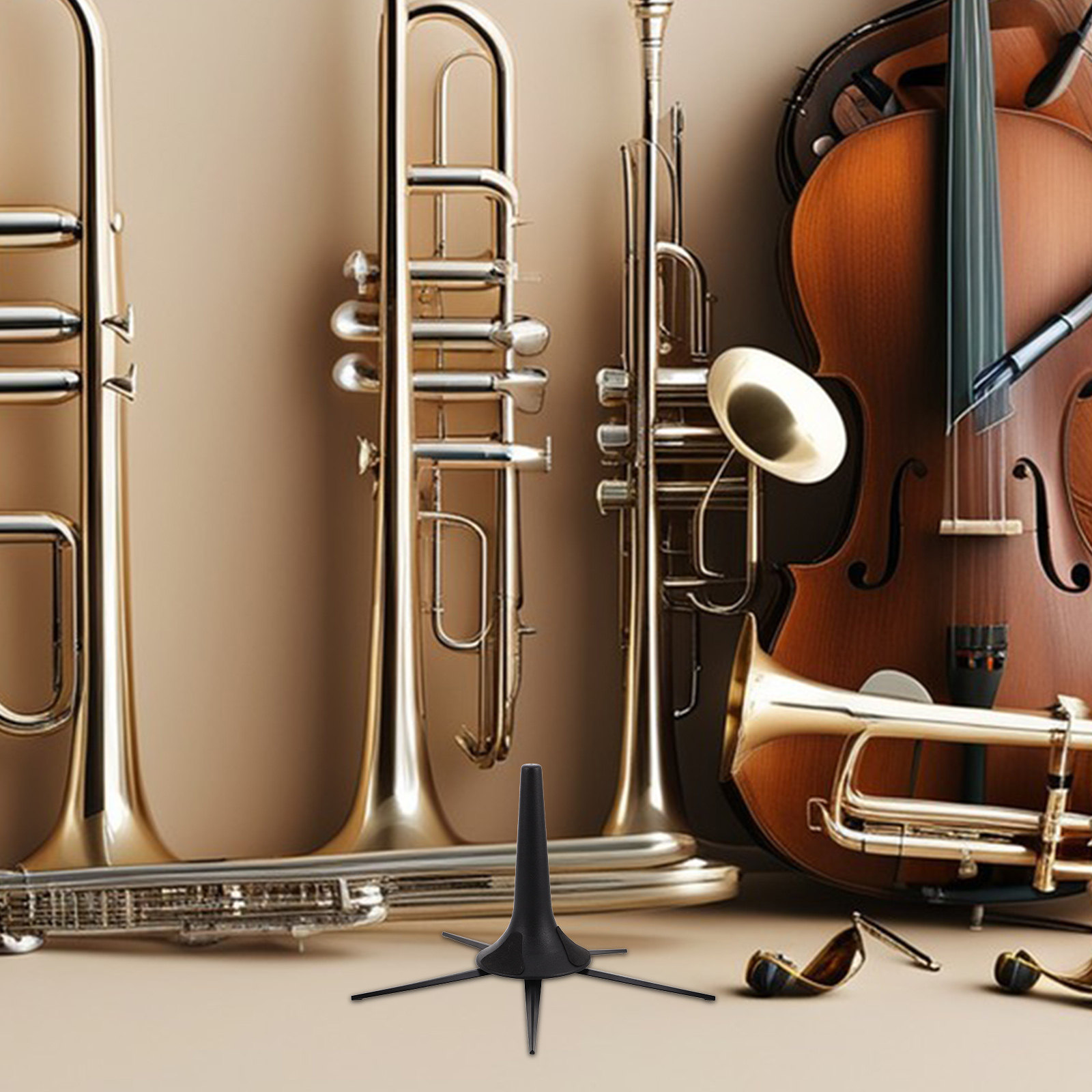 ขาตั้งแตรพกพาแบบพับได้ ขาตั้งโ - Musical Instrument Trumpet บทวิจารณ์และราคา